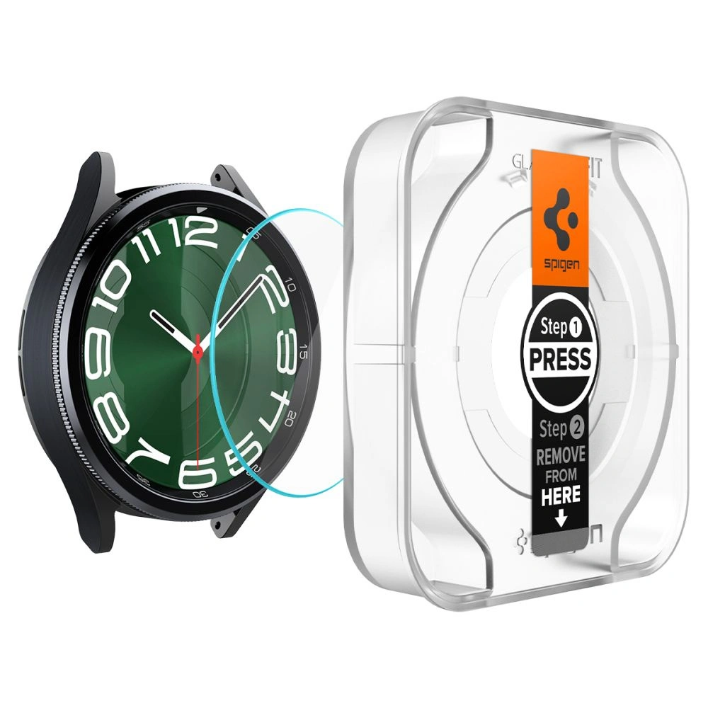Hurtownia GSM - Tvrzené sklo Spigen GLAS.tR ez Fit Samsung Galaxy Watch 6 Classic (47mm) Clear [2 PACK] - SPN3129 - {ean13} - Hurt