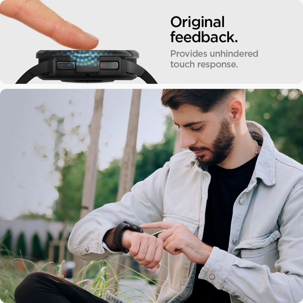 Hurtownia GSM - Gehärtetes Glas Spigen GLAS.tR ez Fit Samsung Galaxy Watch 6 Classic (47mm) Klar [2 PACK] - SPN3129 - {ean13} - Hurt