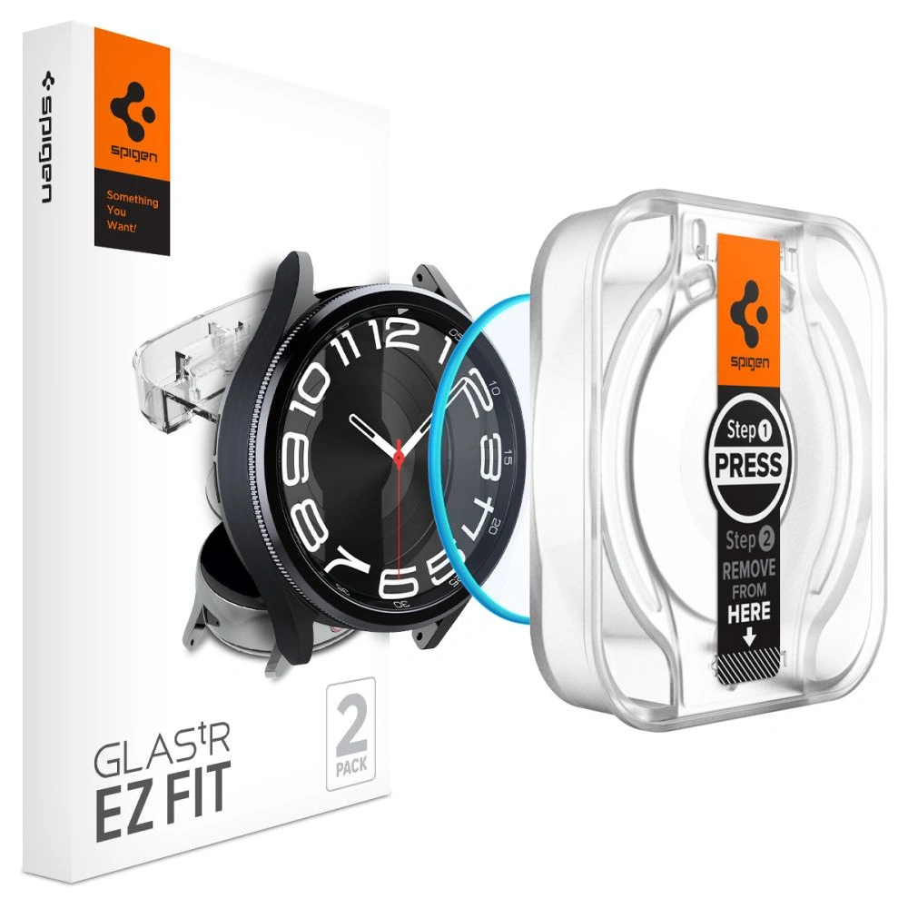 Hurtownia GSM - Tvrzené sklo Spigen GLAS.tR ez Fit Samsung Galaxy Watch 6 Classic (43mm) Čiré [2 PACK] - SPN3130 - {ean13} - Hurt