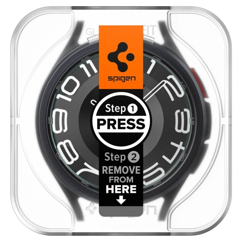 Szkło hartowane Spigen GLAS.tR ez Fit Samsung Galaxy Watch 6 Classic (43mm) Clear [2 PACK]