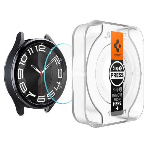 Szkło hartowane Spigen GLAS.tR ez Fit Samsung Galaxy Watch 6 Classic (43mm) Clear [2 PACK]