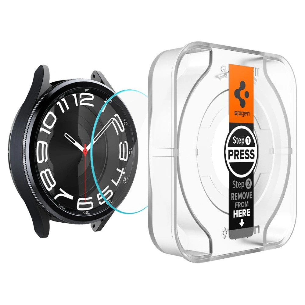 Hurtownia GSM - Tvrzené sklo Spigen GLAS.tR ez Fit Samsung Galaxy Watch 6 Classic (43mm) Čiré [2 PACK] - SPN3130 - {ean13} - Hurt