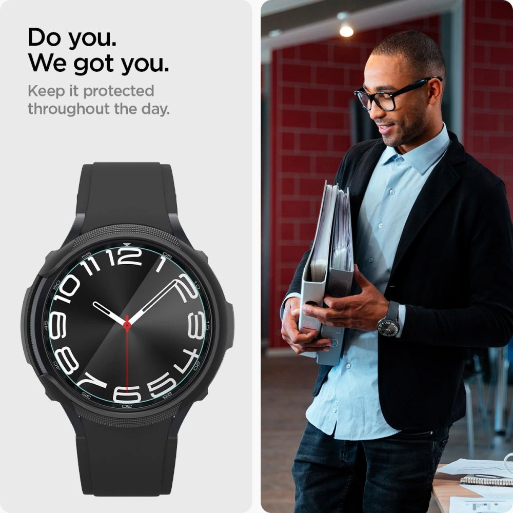Hurtownia GSM - Tvrzené sklo Spigen GLAS.tR ez Fit Samsung Galaxy Watch 6 Classic (43mm) Čiré [2 PACK] - SPN3130 - {ean13} - Hurt