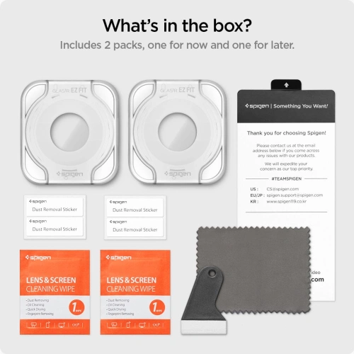 Szkło hartowane Spigen GLAS.tR ez Fit Samsung Galaxy Watch 6 Classic (43mm) Clear [2 PACK]