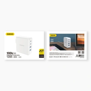 Hurtownia GSM - Nabíječka Dudao A100EU GaN 100W 2xUSB-C / 2xUSB-A bílá - DDA294 - {ean13} - Hurt