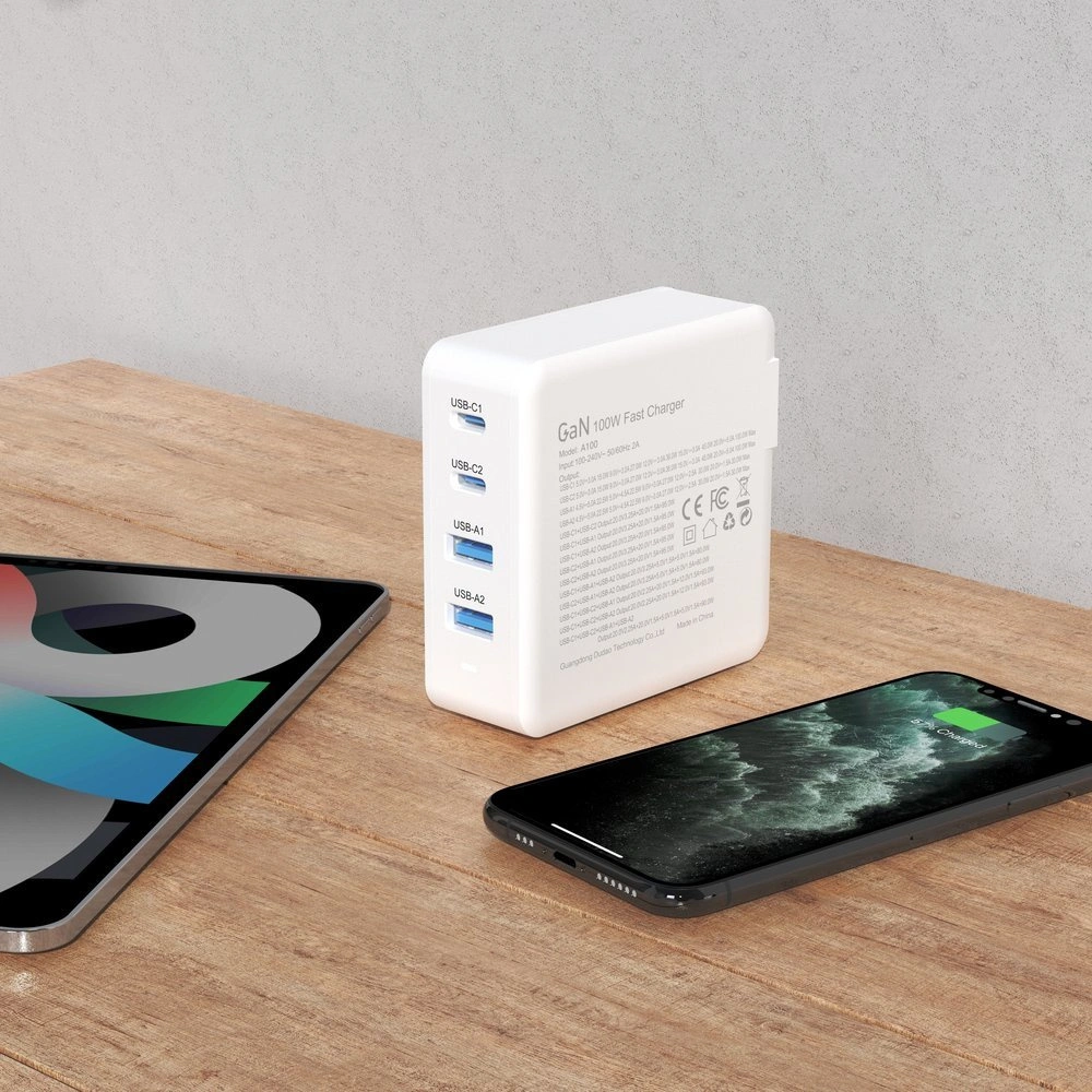 Hurtownia GSM - Încărcătorul de rețea Dudao A100EU GaN 100W 2xUSB-C / 2xUSB-A alb - DDA294 - {ean13} - Hurt