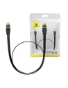 Cablul de rețea Baseus, Ethernet RJ45, 10 Gbps, Cat.7, 0,5m (negru)