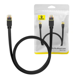 Hurtownia GSM - Cablu de rețea Baseus, Ethernet RJ45, 10 Gbps, Cat.7, 2m (negru) - BSU4606 - {ean13} - Hurt