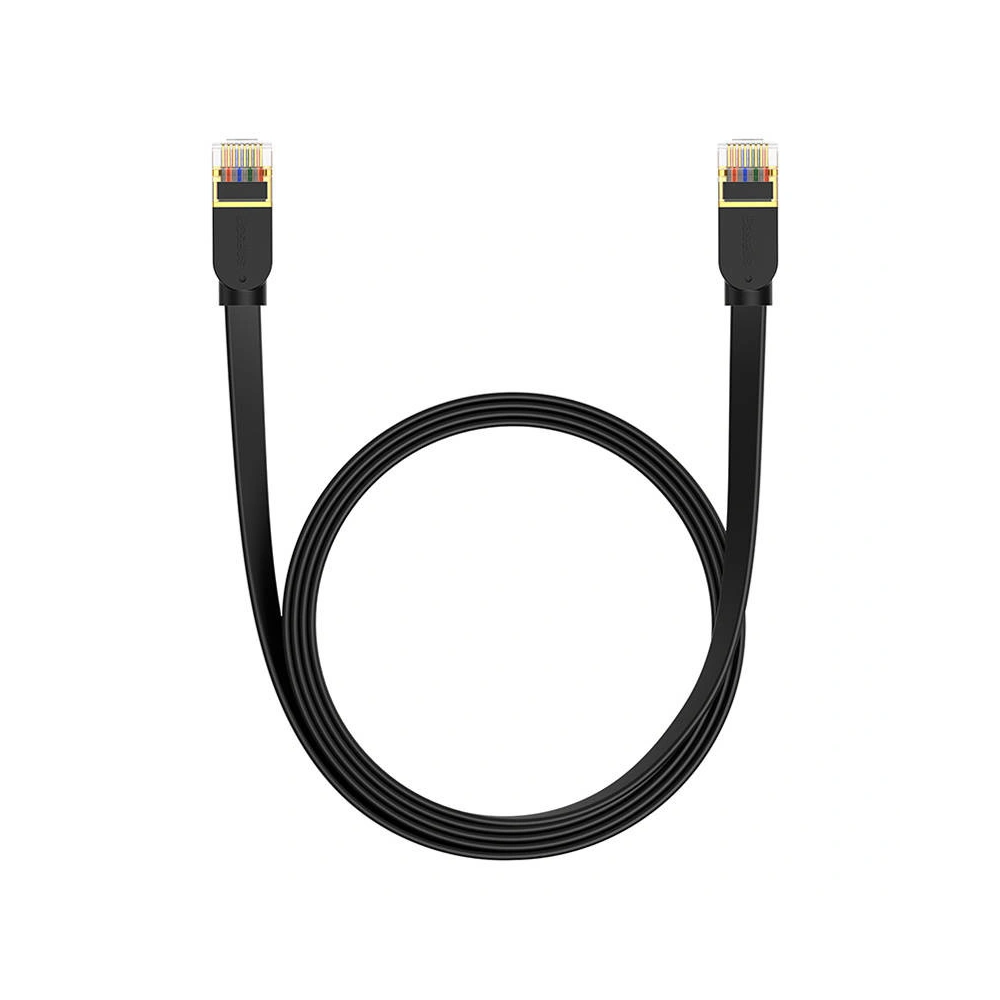Hurtownia GSM - Kabel síťový Baseus, Ethernet RJ45, 10 Gbps, Cat.7, 2m (černý) - BSU4606 - {ean13} - Hurt