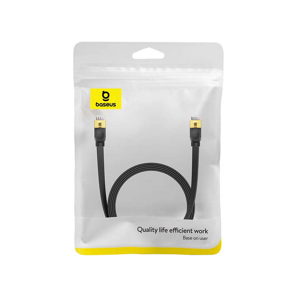 Hurtownia GSM - Cablul de rețea Baseus, Ethernet RJ45, 10 Gbps, Cat.7, 3m (negru) - BSU4607 - {ean13} - Hurt