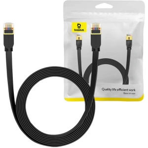 Hurtownia GSM - Hálózati kábel Baseus, Ethernet RJ45, 10 Gbps, Cat.7, 5m (fekete) - BSU4608 - {ean13} - Hurt