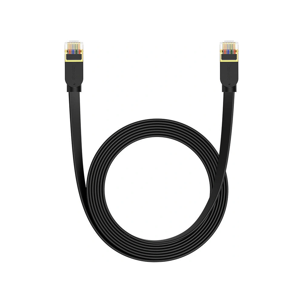Hurtownia GSM - Hálózati kábel Baseus, Ethernet RJ45, 10 Gbps, Cat.7, 5m (fekete) - BSU4608 - {ean13} - Hurt