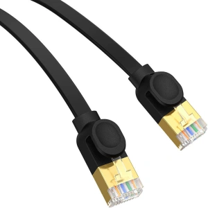 Hurtownia GSM - Hálózati kábel Baseus, Ethernet RJ45, 10 Gbps, Cat.7, 5m (fekete) - BSU4608 - {ean13} - Hurt