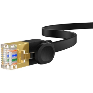 Kabel sieciowy Baseus, Ethernet RJ45, 10 Gbps, Cat.7, 5m (czarny)