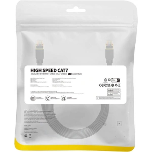 Hurtownia GSM - Hálózati kábel Baseus, Ethernet RJ45, 10 Gbps, Cat.7, 5m (fekete) - BSU4608 - {ean13} - Hurt