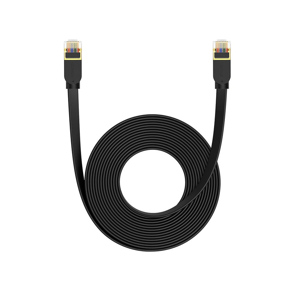 Hurtownia GSM - Hálózati kábel Baseus, Ethernet RJ45, 10 Gbps, Cat.7, 8m (fekete) - BSU4609 - {ean13} - Hurt