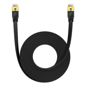 Kabel sieciowy Baseus, Ethernet RJ45, 10 Gbps, Cat.7, 8m (czarny)