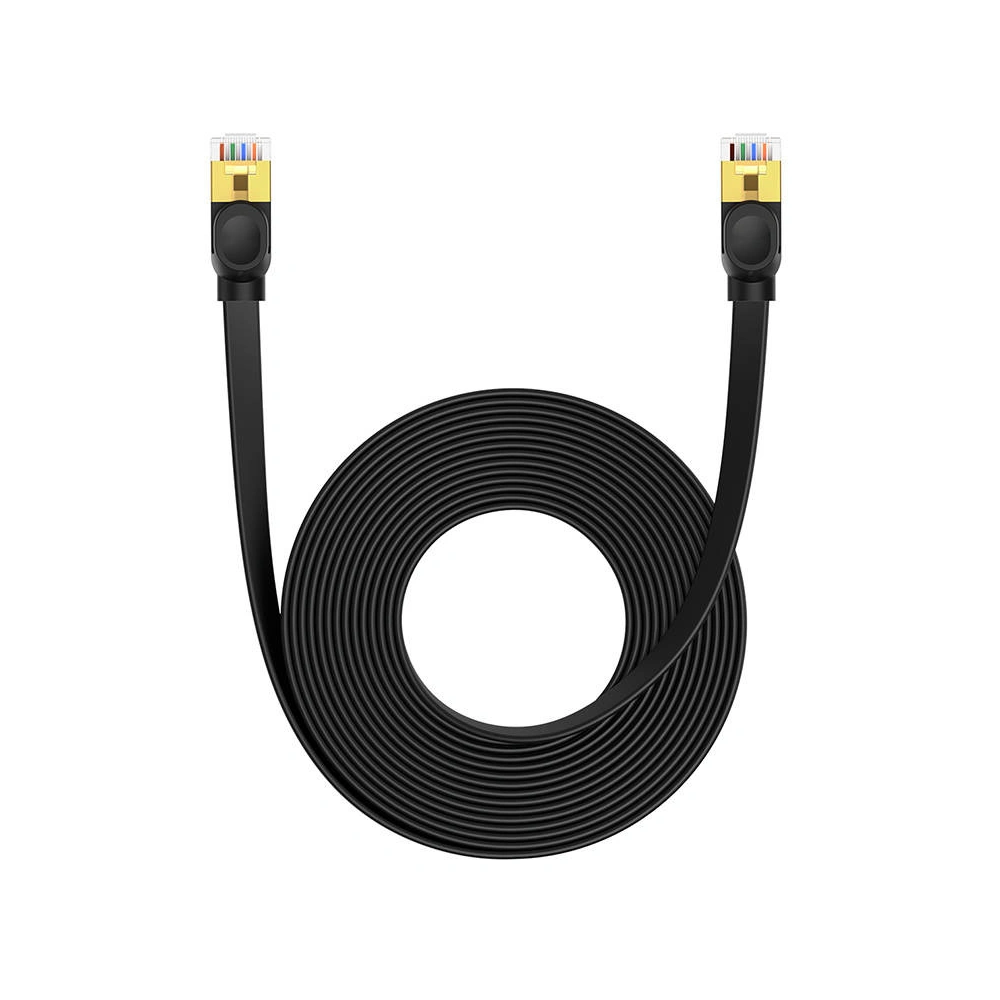 Hurtownia GSM - Hálózati kábel Baseus, Ethernet RJ45, 10 Gbps, Cat.7, 8m (fekete) - BSU4609 - {ean13} - Hurt