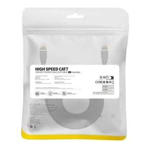 Hurtownia GSM - Hálózati kábel Baseus, Ethernet RJ45, 10 Gbps, Cat.7, 8m (fekete) - BSU4609 - {ean13} - Hurt