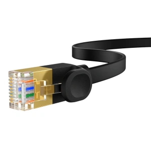 Hurtownia GSM - Hálózati kábel Baseus, Ethernet RJ45, 10 Gbps, Cat.7, 1,5m (fekete) - BSU4610 - {ean13} - Hurt