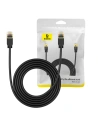 Hálózati kábel Baseus High Speed, Ethernet RJ45, 10 Gbps, Cat.7, 3m (fekete)