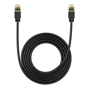 Hurtownia GSM - Hálózati kábel Baseus High Speed, Ethernet RJ45, 10 Gbps, Cat.7, 3m (fekete) - BSU4611 - {ean13} - Hurt
