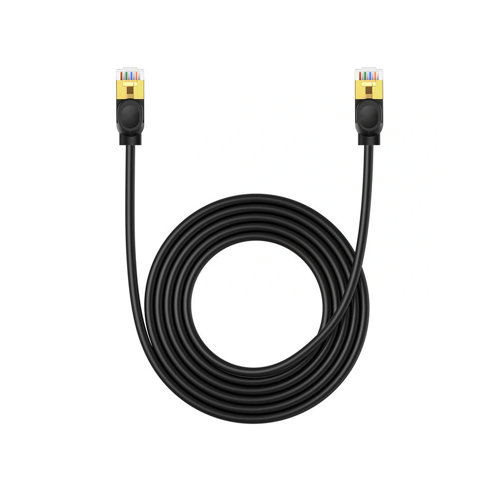 Hurtownia GSM - Hálózati kábel Baseus High Speed, Ethernet RJ45, 10 Gbps, Cat.7, 3m (fekete) - BSU4611 - {ean13} - Hurt