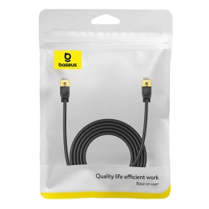 Hurtownia GSM - Hálózati kábel Baseus High Speed, Ethernet RJ45, 10 Gbps, Cat.7, 3m (fekete) - BSU4611 - {ean13} - Hurt