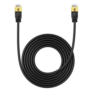 Hurtownia GSM - Hálózati kábel Baseus High Speed, Ethernet RJ45, 10 Gbps, Cat.7, 5m (fekete) - BSU4612 - {ean13} - Hurt