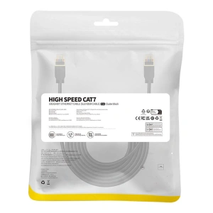 Hurtownia GSM - Hálózati kábel Baseus High Speed, Ethernet RJ45, 10 Gbps, Cat.7, 5m (fekete) - BSU4612 - {ean13} - Hurt