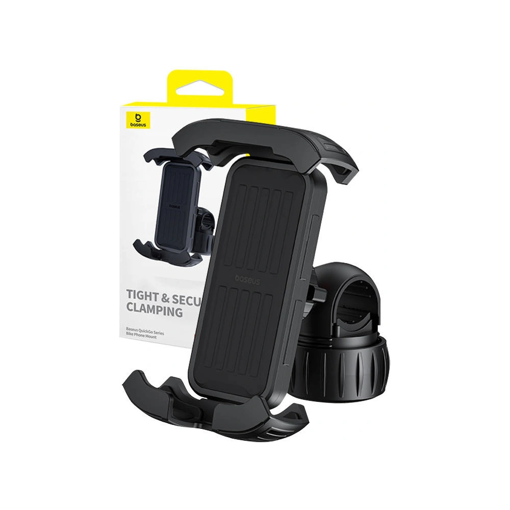 Wholesale Baseus QuickGo bike mount for phones 5.7 inches to 7.2 inches (black) - BSU4615 - {ean13} - Hurt