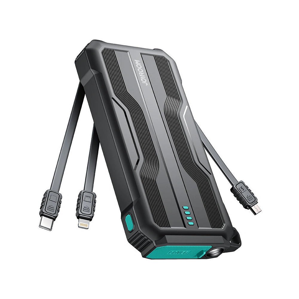 Hurtownia GSM - Powerbank Joyroom JR-L016 10000mAh + USB-C / micro USB / Lightning Kabel (schwarz) - JYR785 - {ean13} - Hurt