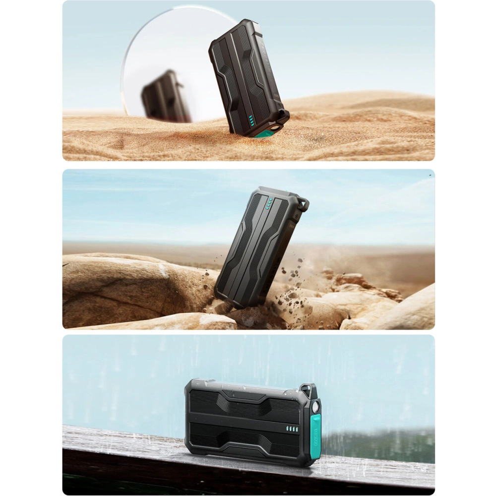Hurtownia GSM - Powerbank Joyroom JR-L016 10000mAh + USB-C / micro USB / Lightning Kabel (schwarz) - JYR785 - {ean13} - Hurt