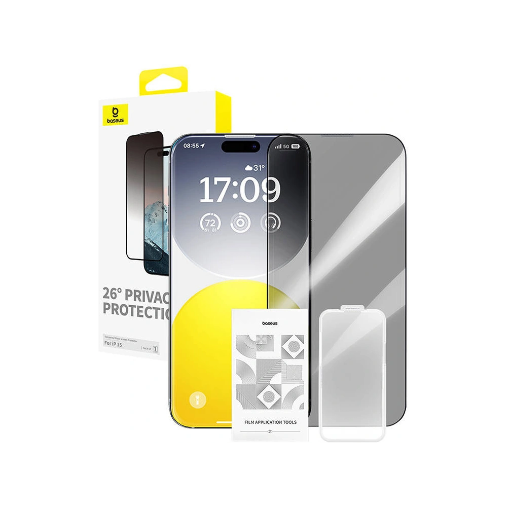 Hurtownia GSM - Szkło prywatyzujące Baseus Diamond Apple iPhone 15 - BSU4620 - {ean13} - Hurt