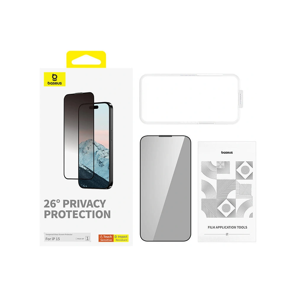 Hurtownia GSM - Szkło prywatyzujące Baseus Diamond Apple iPhone 15 - BSU4620 - {ean13} - Hurt