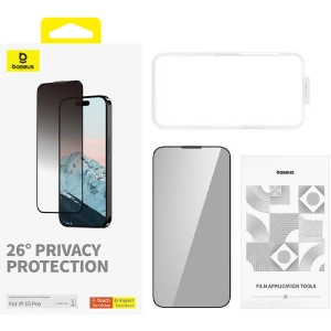 Sticlă de privatizare Baseus Diamond Apple iPhone 15 Pro
