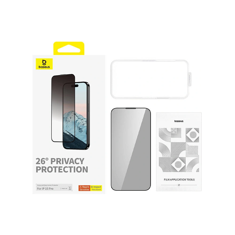 Hurtownia GSM - Privatizáló üveg Baseus Diamond Apple iPhone 15 Pro - BSU4621 - {ean13} - Hurt