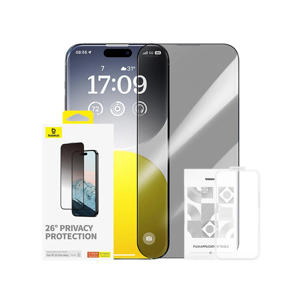 Hurtownia GSM - Szkło prywatyzujące Baseus Diamond Apple iPhone 15 Pro Max - BSU4623 - {ean13} - Hurt