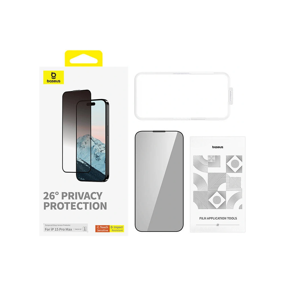 Hurtownia GSM - Szkło prywatyzujące Baseus Diamond Apple iPhone 15 Pro Max - BSU4623 - {ean13} - Hurt