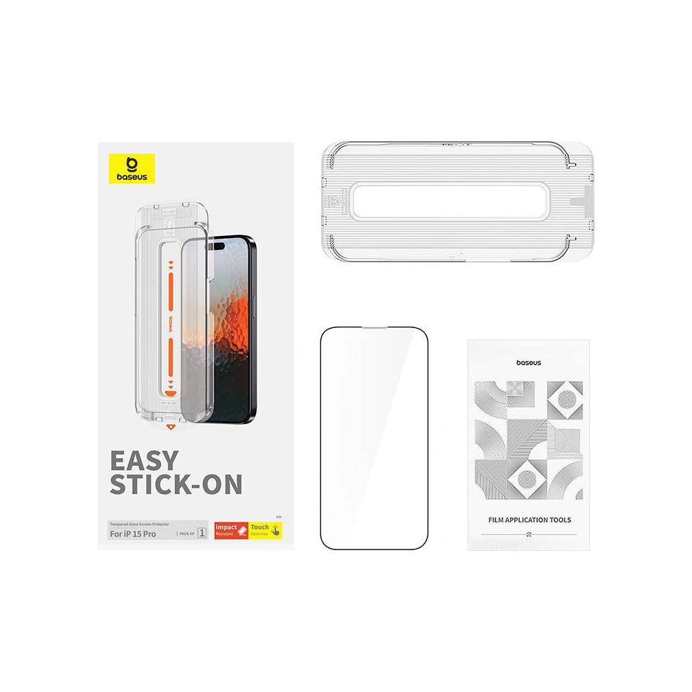 Hurtownia GSM - Gehärtetes Glas Baseus Sapphire Apple iPhone 15 Pro - BSU4625 - {ean13} - Hurt