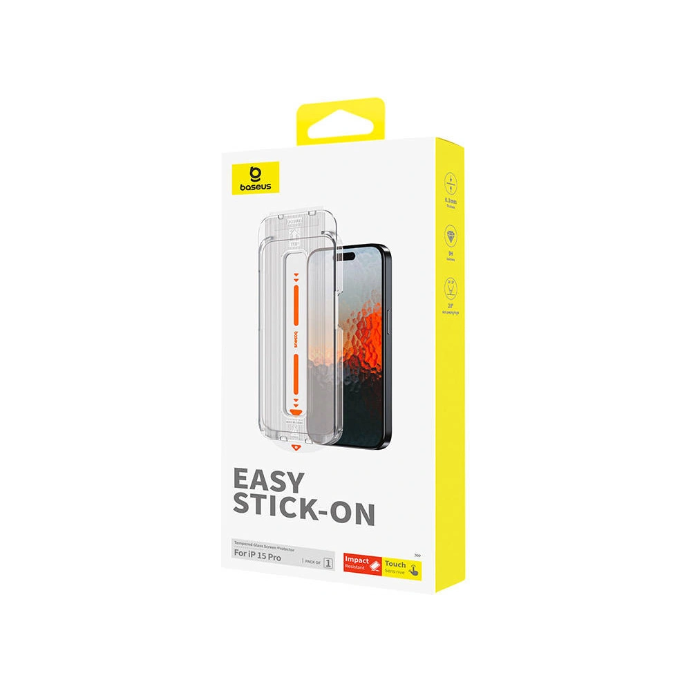 Hurtownia GSM - Gehärtetes Glas Baseus Sapphire Apple iPhone 15 Pro - BSU4625 - {ean13} - Hurt