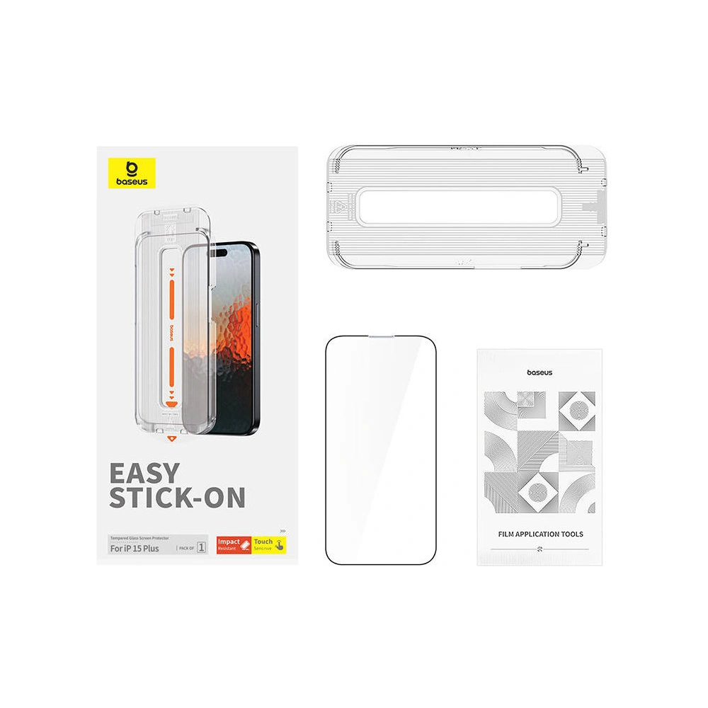 Hurtownia GSM - Sticlă securizată Baseus Sapphire Apple iPhone 15 Plus / 14 Plus - BSU4626 - {ean13} - Hurt