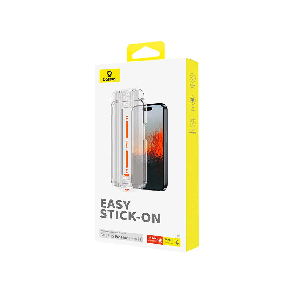 Hurtownia GSM - Szkło hartowane Baseus Sapphire Apple iPhone 15 Pro Max - BSU4627 - {ean13} - Hurt