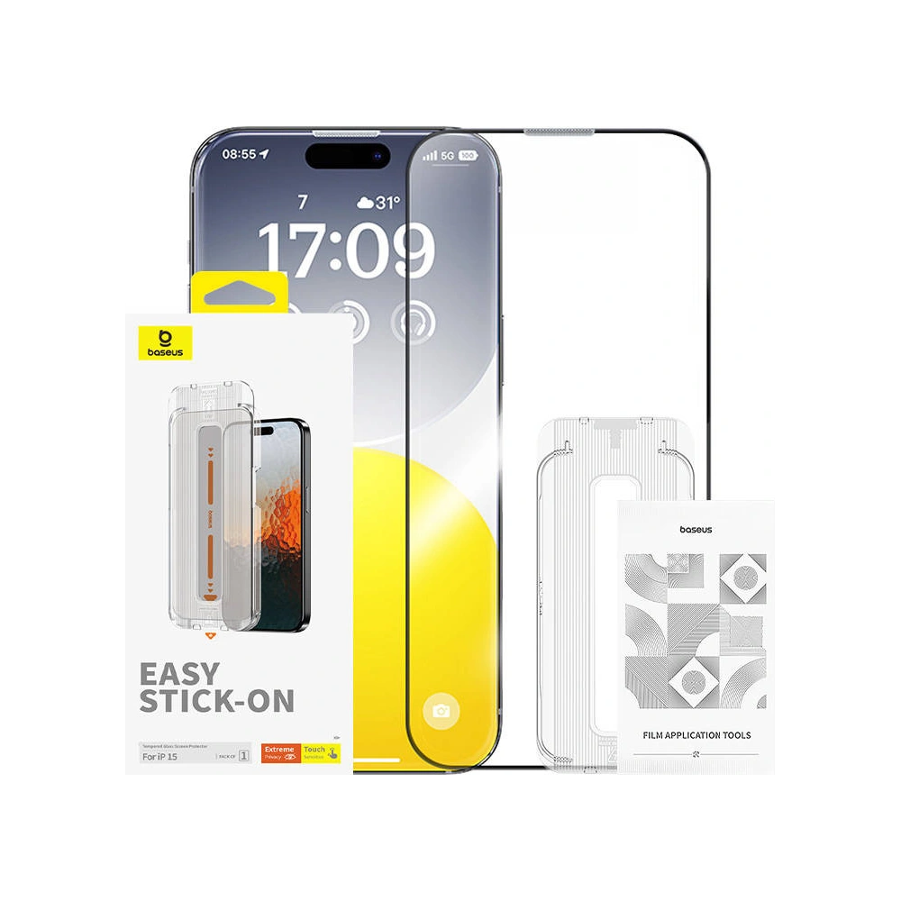 Hurtownia GSM - Szkło prywatyzujące Baseus Sapphire Apple iPhone 15 - BSU4628 - {ean13} - Hurt