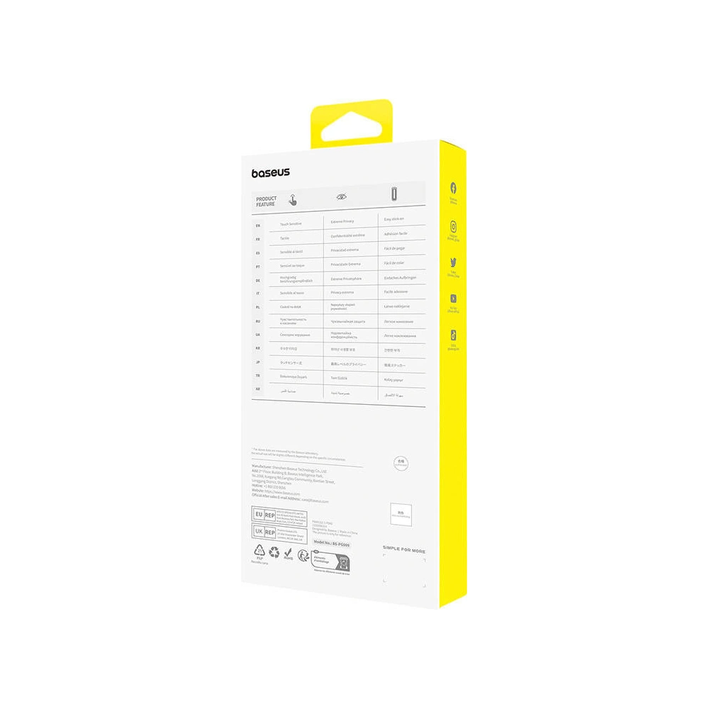 Hurtownia GSM - Szkło prywatyzujące Baseus Sapphire Apple iPhone 15 - BSU4628 - {ean13} - Hurt
