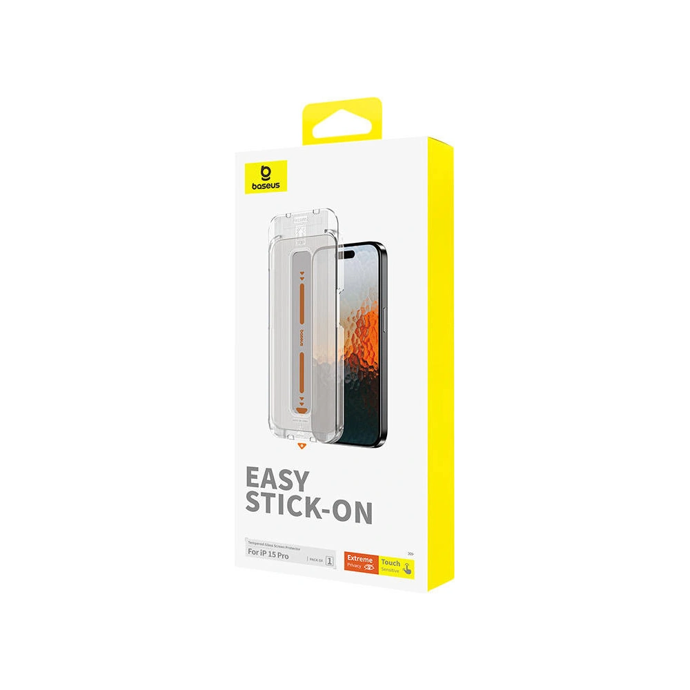 Hurtownia GSM - Privatizáló üveg Baseus Sapphire Apple iPhone 15 Pro - BSU4629 - {ean13} - Hurt
