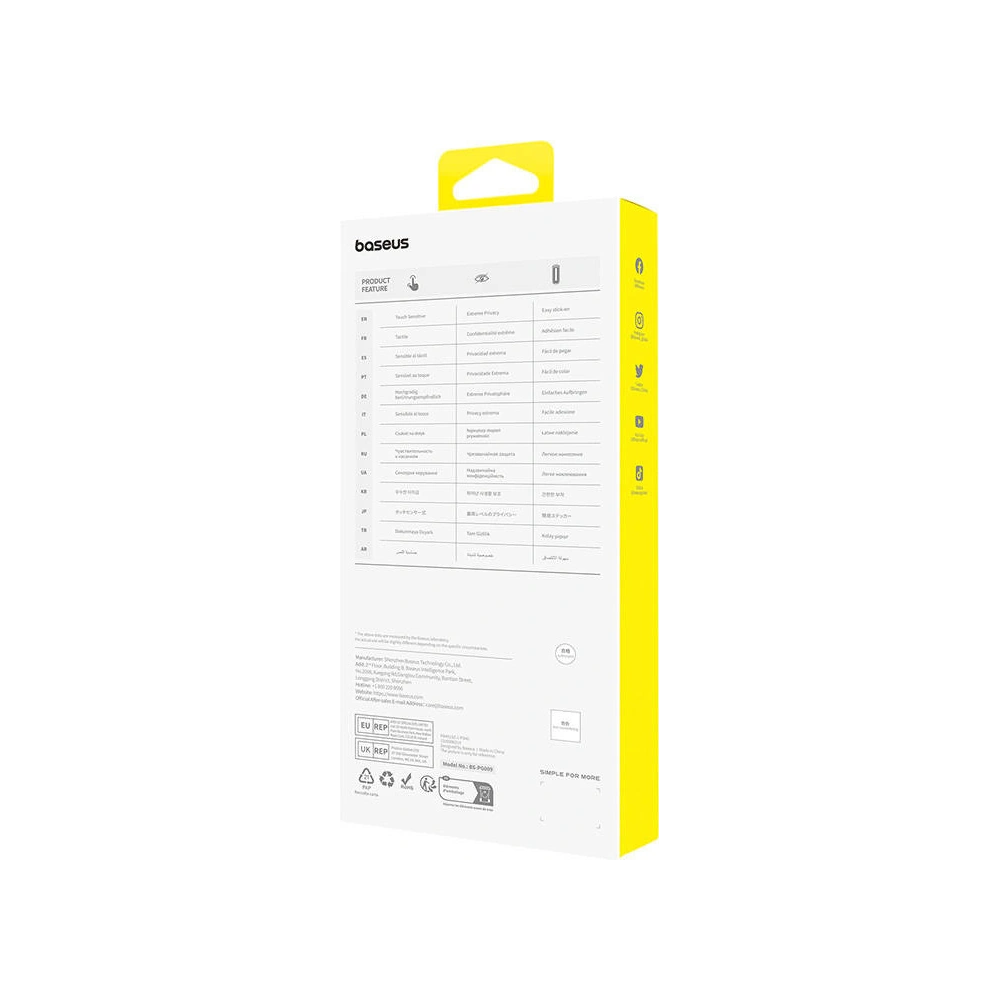Hurtownia GSM - Privatizáló üveg Baseus Sapphire Apple iPhone 15 Pro - BSU4629 - {ean13} - Hurt