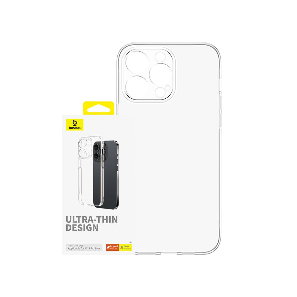 Wholesale Baseus OS-Lucent Series Apple iPhone 15 Pro Max (clear) - BSU4635 - {ean13} - Hurt