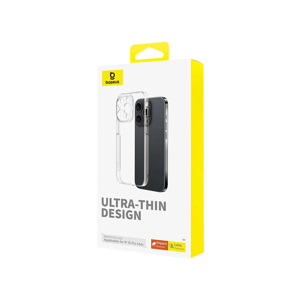 Wholesale Baseus OS-Lucent Series Apple iPhone 15 Pro Max (clear) - BSU4635 - {ean13} - Hurt