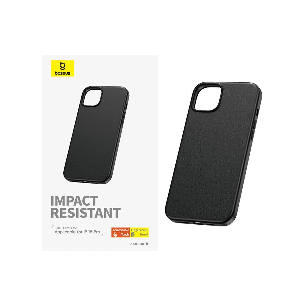 Wholesale Baseus Fauxther Series Apple iPhone 15 Pro (black) - BSU4641 - {ean13} - Hurt